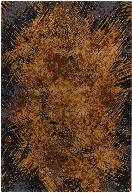 Lalee Pablo | Modern Vloerkleed Laagpolig | Gold | Tapijt | Karpet | Nieuwe Collectie 2024 | Hoogwaardige Kwaliteit | 80x150 cm