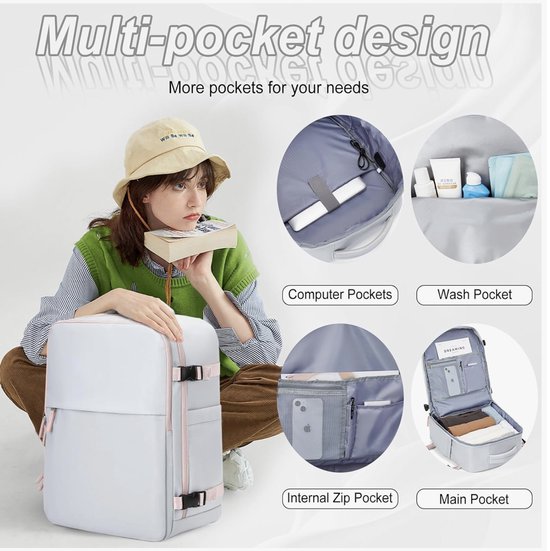 Cabin Bags 40 x 20 x 25 rugzak voor onder de stoel voor op reis (Metz