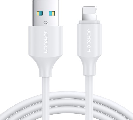Joyroom 2.4A Lightning kabel 1m - Snellader - Wit