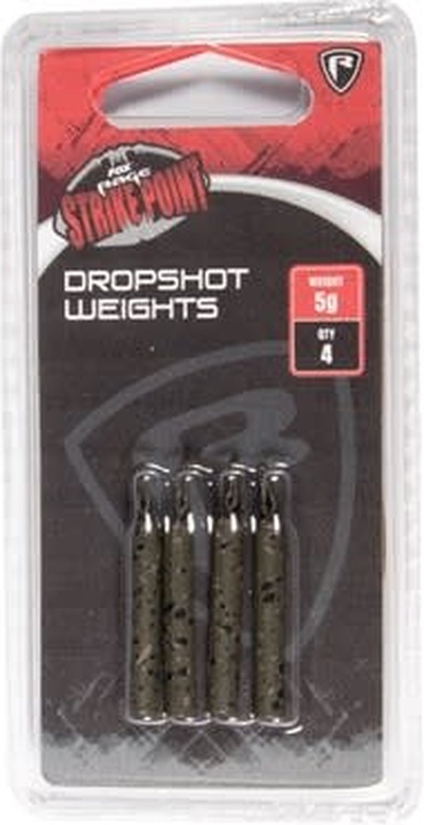 Fox Rage Strike Point Dropshot Weights - Maat : 5g - 4pcs van Fox Rage — afbeelding 2