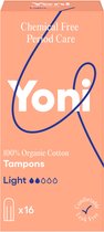 Yoni 100% Biologisch Katoenen Tampon - Light - 16 Tampons