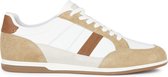 GEOX U RENAN A Sneakers - WHITE/BROWNCOTTO - Maat 44