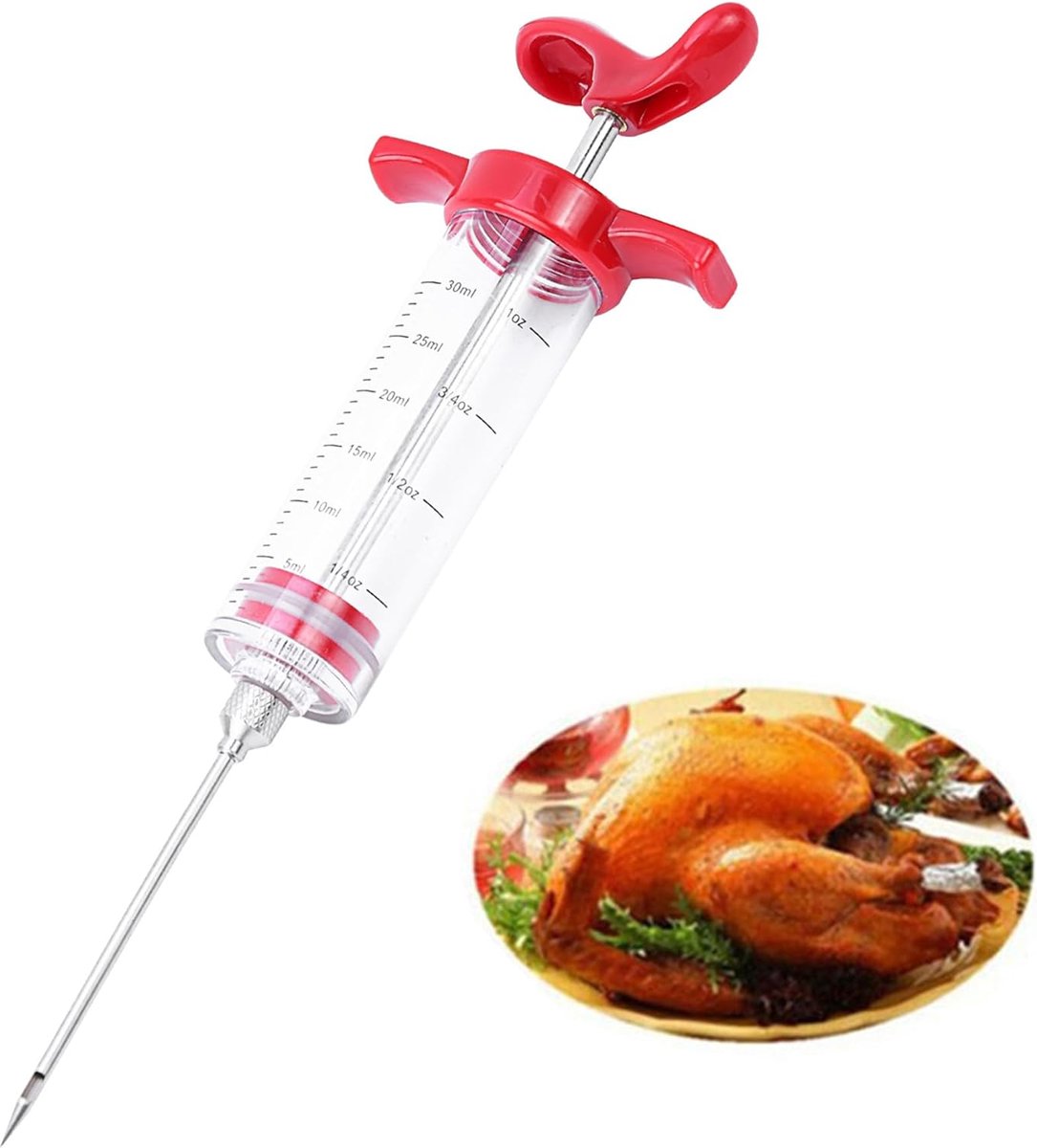 Marinade Injectiespuit - Marinade Injector - Marinade Spuit - Vleesspuit - Vlees Injector