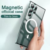 Étui en Métal Ultra-mince Magic Shield pour Samsung Galaxy Note S23, couverture arrière Ultra transparente de Super qualité