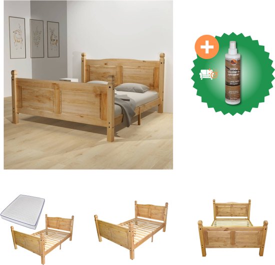 VidaXL Bedframe - grenenhout - Bed