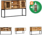 vidaXL Tv-meubel 120x30x75 cm massief gerecycled hout - Kast - Inclusief Houtreiniger en verfrisser