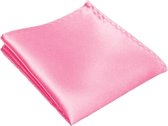 Fako Fashion® - Pochette - Pochet - Satijn - 22x22cm - Roze