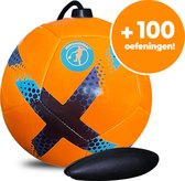 Minisoccerbal bal aan touw - ek voetbal 2024 - Trainingsbal - Skill ball - Oranje