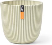 Capi Europe - Pot bulbe Groove - Beige sciure - 22x20 - Pot d'intérieur - Capi 'Fabriqué avec' - Fabriqué à partir de matière recyclée - Garantie à vie - IGSW534