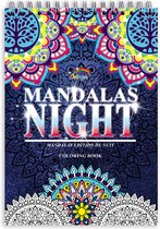 Colorya Mandala Night Edition - A4 - Kleurboek voor Volwassenen - Anti Stress, Zen Kleurplaten Mandala's - Kleurboek - Bezieling voor Volwassenen