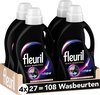Fleuril Renew Zwart - Vloeibaar Wasmiddel - Voordeelverpakking - 4x27 Wasbeurten
