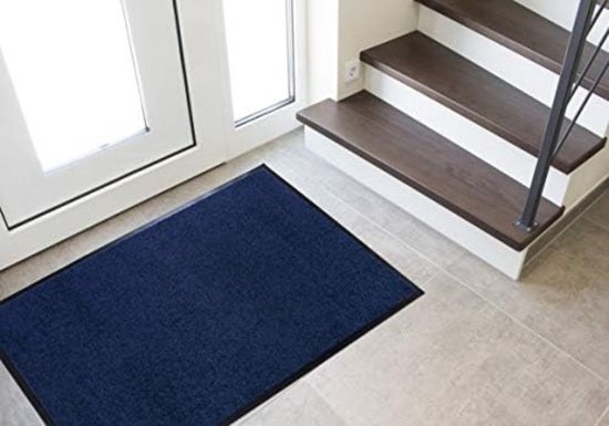Paillasson d'intérieur à sec - Paillasson d'intérieur lavable - Blauw - 60x90 CM