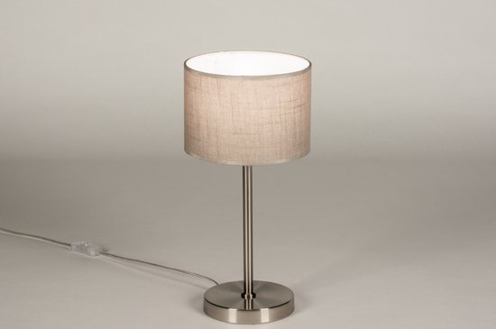 Lumidora Tafellamp 71811 - FREEL - E14 - Taupe - Staal - ⌀ 20 cm