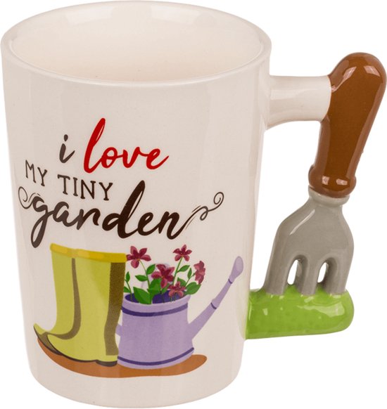 'I Love My Tiny Garden' Mok - Keramische Mok Tuinliefhebber