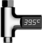 Thermomètre à eau intelligent iBello pour bain et douche – Affichage LED – grand écran – aucune pile requise