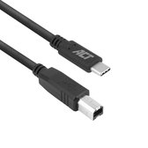 ACT USB 2.0 kabel, USB-C naar USB-B, 1,8 meter SB0013