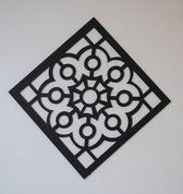 Geometrische wandpaneel type 12 - unieke wanddecoratie - 40 x 40 cm