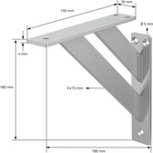 Set van 4 plankdragers Ally | ML-Design