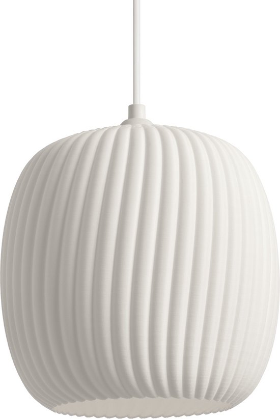 Lampe à suspension Led Light District Pumpkin - E27 - Ø 20 cm - Hauteur réglable - Wit