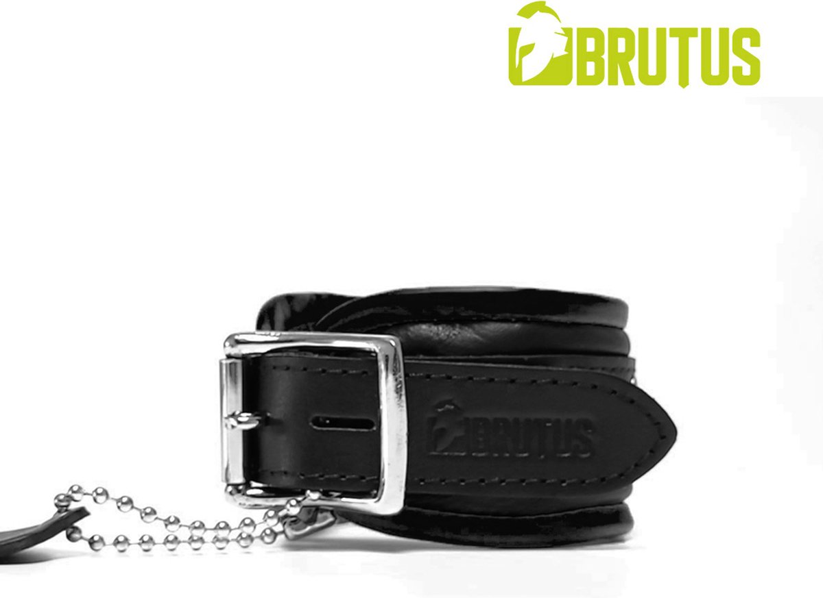 Goedkoopste BRUTUS LEATHER - Leren Enkelboeien- Zwart/Zwart