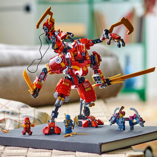 LEGO Ninjago Kai's ninjaklimmecha - Verstelbare mechafiguur voor 9