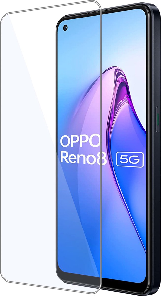 Geschikt voor OPPO Reno 8 - Screenprotector - Beschermglas - GuardCover