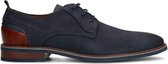 Van Lier - Homme - Chaussures à lacets en cuir bleu - Pointure 44