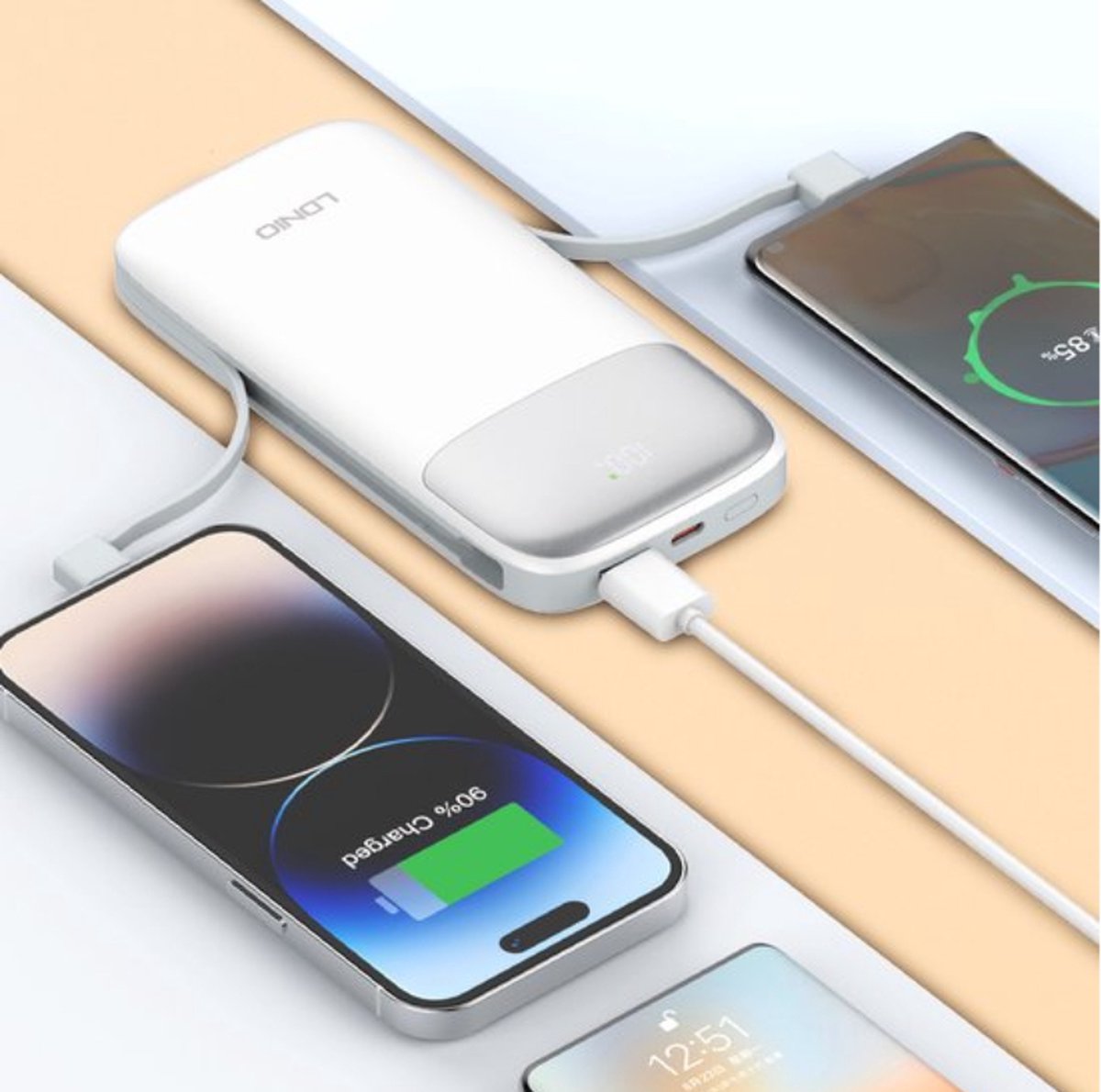 powerbank PQ13 10000mAh kleine consumentenelektronica handel in mobiele draagbare oplader hete verkoper slanke metalen 10000 mah powerbank – foto 4