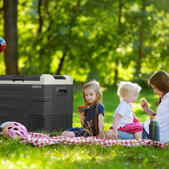 AREBOS Compressor Koelbox - Koelbox Elektrisch 12V 230 Volt - Koelbox Auto - 43L - Temperatuurregeling via APP of LCD-touchscreen van AREBOS — afbeelding 3