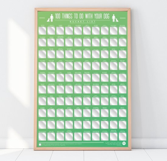 Gift Republic Scratch Poster - 100 Things To Do With Your Dog