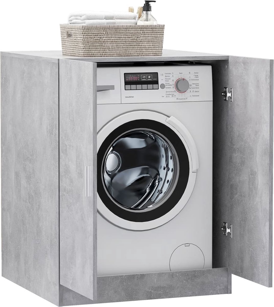 Wasmachinekast 71x71,5x91,5 cm grijs kopen
