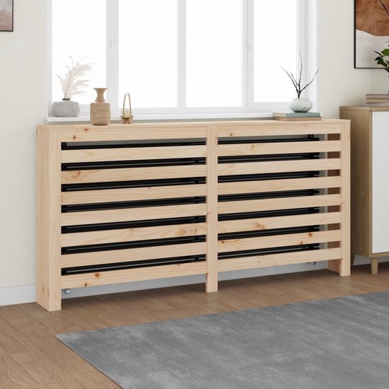 vidaXL Radiatorombouw 175x20x82 cm bewerkt hout bruin eikenkleurig
