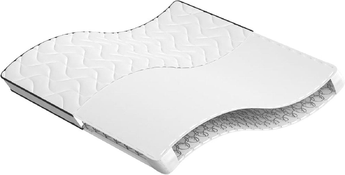 vidaXL - Binnenveringmatras - middelhard - 200x200 - cm - King - Size