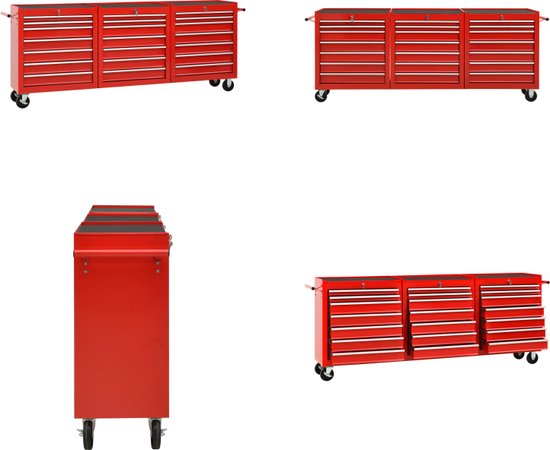 Rekstokken 2 st 125 cm staal rood Rekstokken 2 st 125 cm staal rood
