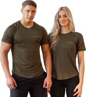 Fittastic Sportswear Femme - Chemises T-shirts de sport - Chemise Vert Armée Taille S