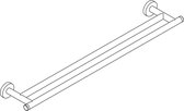 IVY Bond dubbel wandhanddoekrek 60 cm, geborsteld mat koper PVD