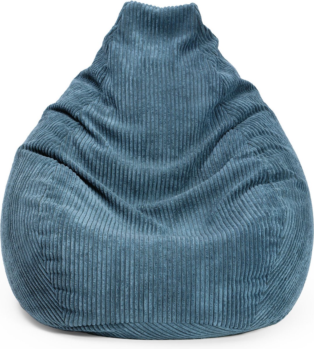 Lumaland Gaming Zitzak XXL van corduroy | Gamingstoel voor volwassenen en tieners | Comfortabele zitzak 135 x 100 cm - marineblauw