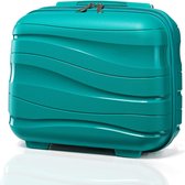 Valise trolley avec Beauty Case, set de valises 100% PP , turquoise