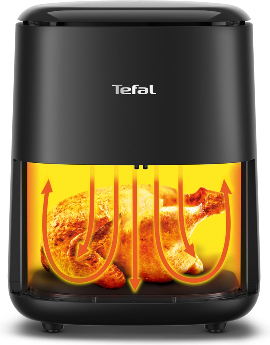 Tefal Easy Fry Compact EY1458 - Airfryer - 3L - 1300W - Compact Design - Zwart — afbeelding 4