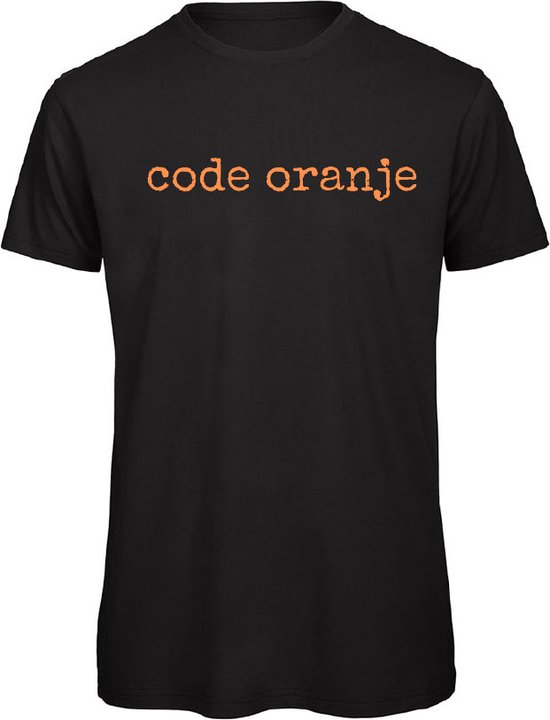 WK 2026 T-shirt zwart 3XL - Code oranje - soBAD. - Koningsdag - Oranje shirt dames - Oranje shirt heren - Oranje - Unisex - Voetbal - Regular fit