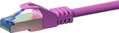 Danicom CAT6a S/FTP (PIMF) patchkabel / internetkabel 0,25 meter roze - netwerkkabel