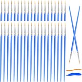 Fijne kwastenset - Fijne Detail Penseel Set, Verschillende Maten Ultrafijne Penselen voor Fijne Detaillering Kunst Schilderen Schaal Modellen Vliegtuig Kits Acryl & Nail Miniaturen Olieverf Aquarel