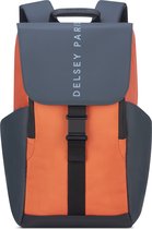Delsey Securflap Laptop Backpack - Anti Diefstal - 1 Compartment - 15 inch - Orange