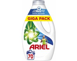Ariel Vloeibaar Wasmiddel +Actieve Odor Defense 70 Wasbeurten - 3150 ml