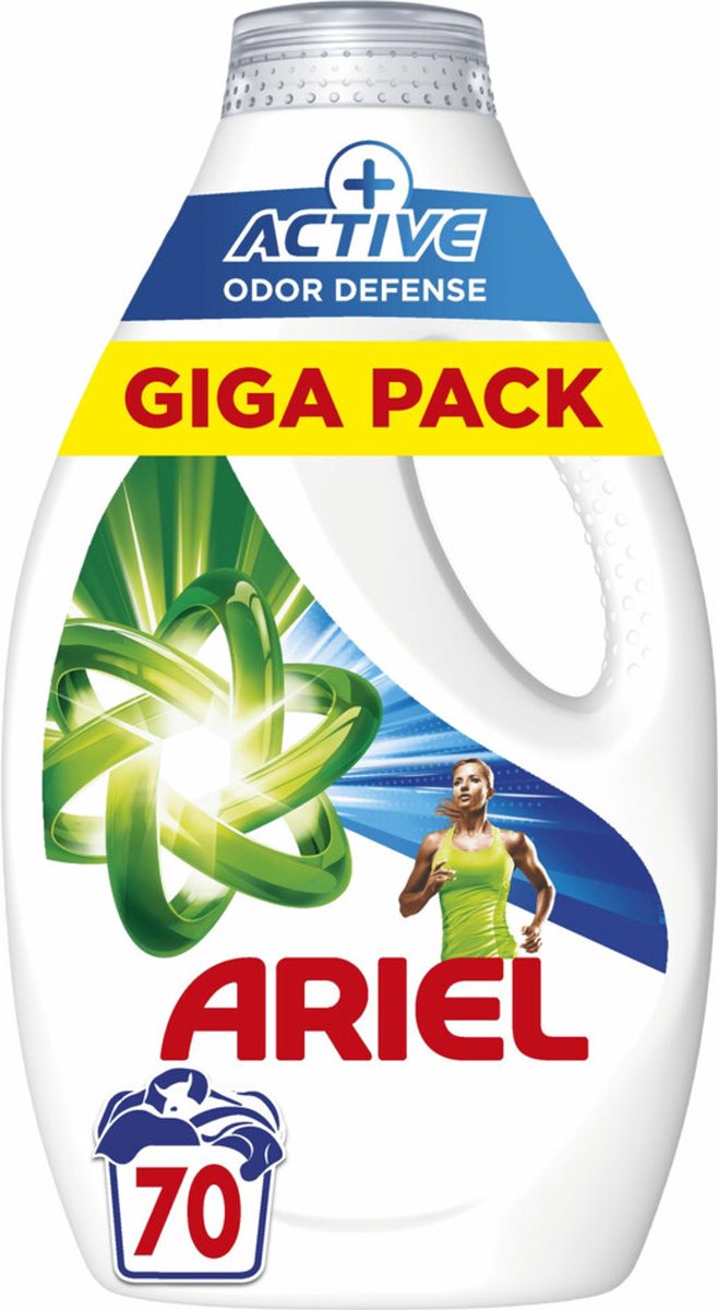 Goedkoopste Ariel Vloeibaar Wasmiddel Actieve Odor Defense 70 Wasbeurten 3150 ml