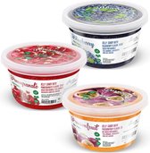 Inspire Food Company - Bubble tea - Bubble Tea Parels - Popping Boba Pearls - Popping Fruitparels - Aardbei, Mango, Blauwe Bessen - 3 x 450 gram