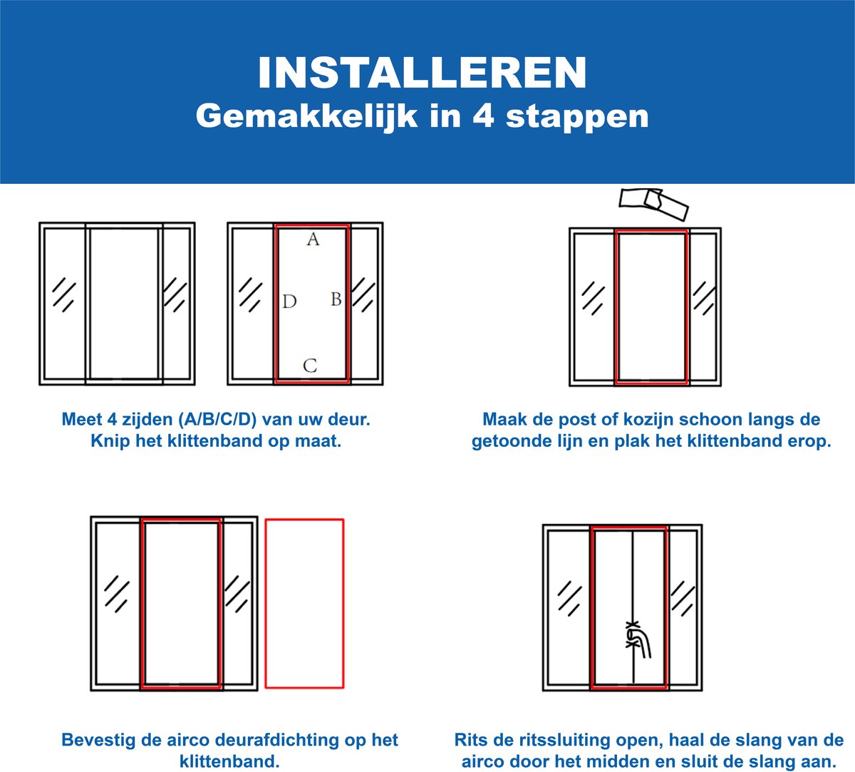 Kylians Airco Deur Afdichting Kit 211,5 x 93 cm thumbnail 3