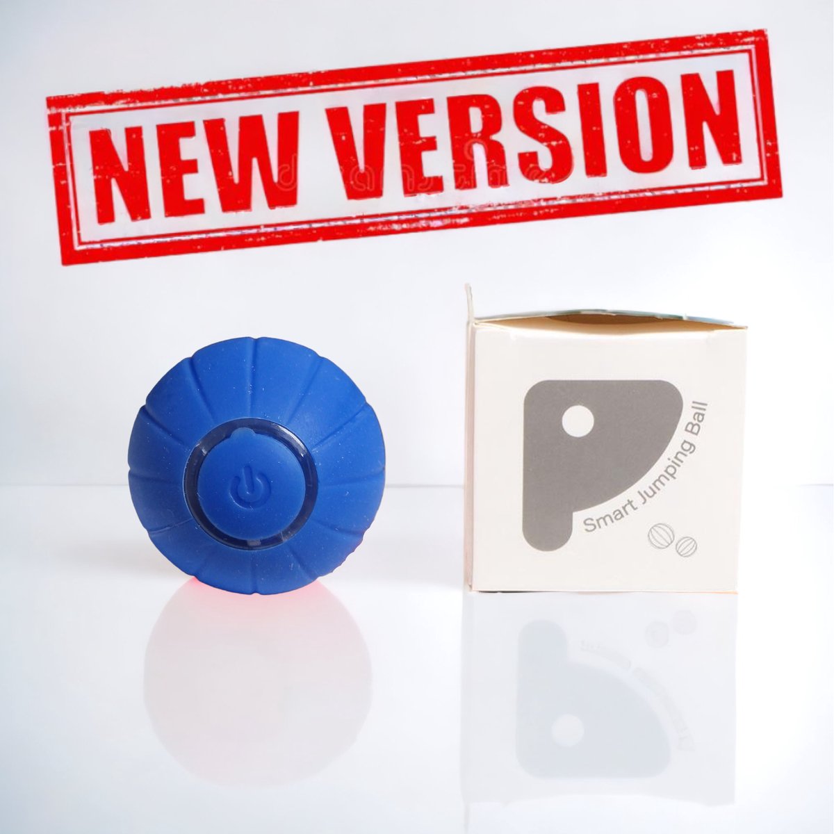 Interactief speeltje – Zelfrollende Bal voor Honden – Oplaadbaar – Blauw