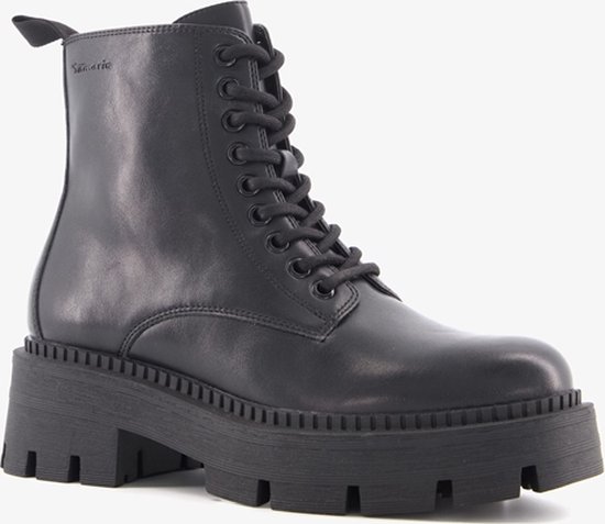 Biker boots met plateauzool hotsell