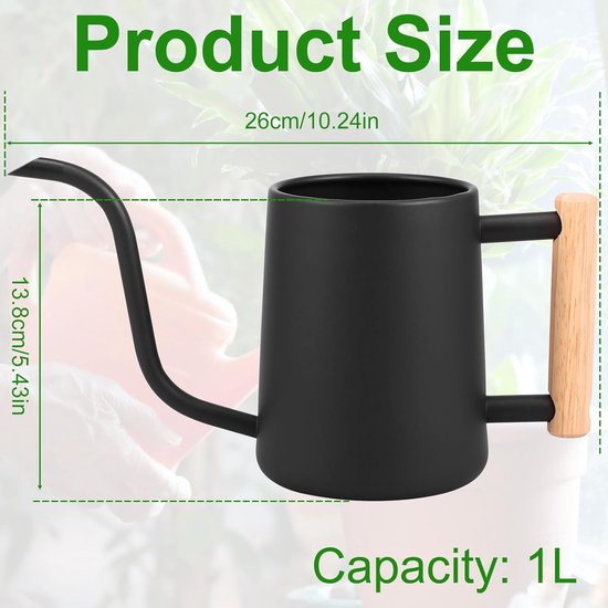 10OZ/300ML Mini Gieter Roestvrij Staal Lange Tuit Sproeierpot Planten Kleine Gieter Binnen Buiten Bloemen Vetplanten Tuin Gieterpot kopen vanaf een prijs van 13